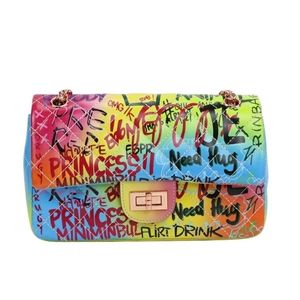 In stock! Small graffiti neon bag